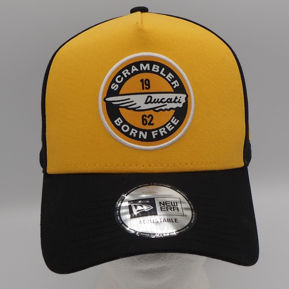 NWT Ducati Scrambler‎ Hat 1962 Born Free Patch New Era Adjustable Trucker Cap